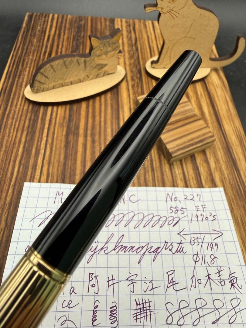 MONTBLANC 万年筆 NO.227 14K張キャップ 585