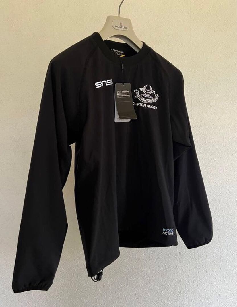 新品 SKINS スキンズ プレミア 英国 ラグビー ジャケット ジャージ 黒
