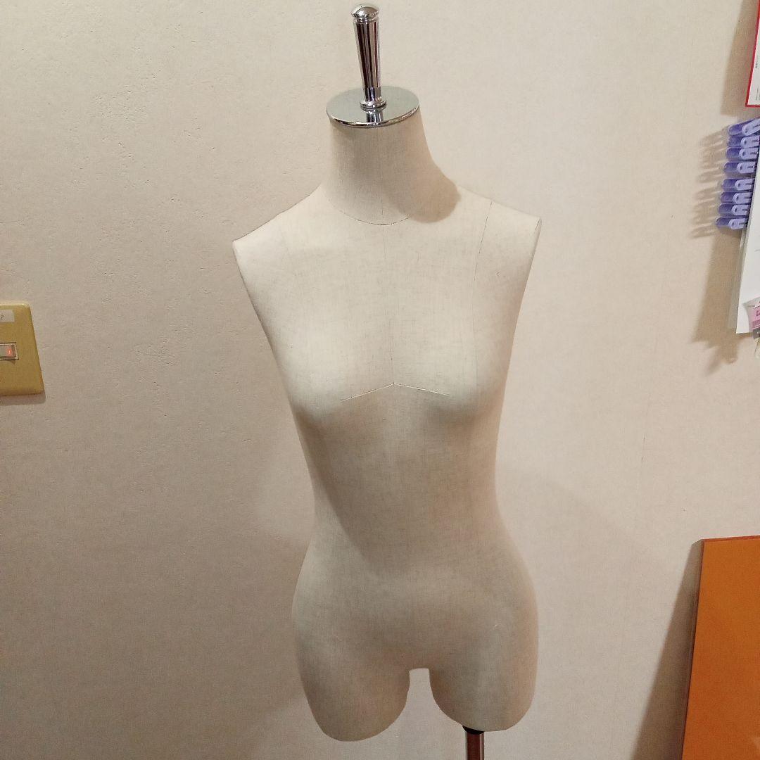女性用布製マネキン メタルスタンド付き