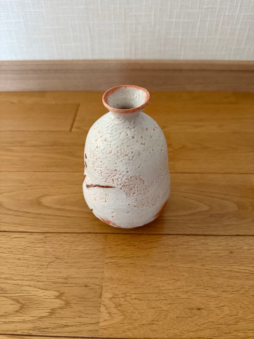 荘山釜　志野焼　花入