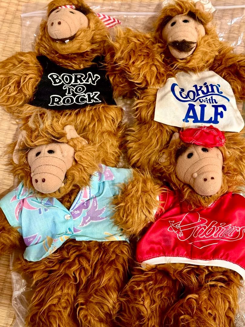 ALF アルフ バーガーキング ミールトイ ぬいぐるみ　4種コンプ ヴィンテージ