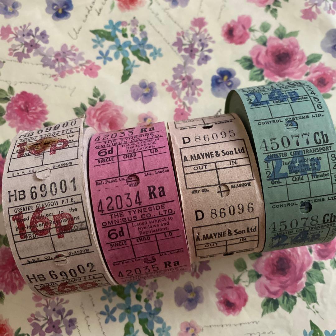 ✩︎レア含✩︎ イギリス　バスロールチケット4巻セット