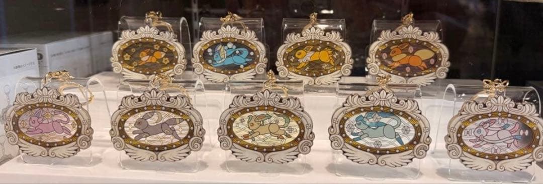 ポケパークカントー限定　イーブイズ　アクリルキーホルダー　コンプ　セット