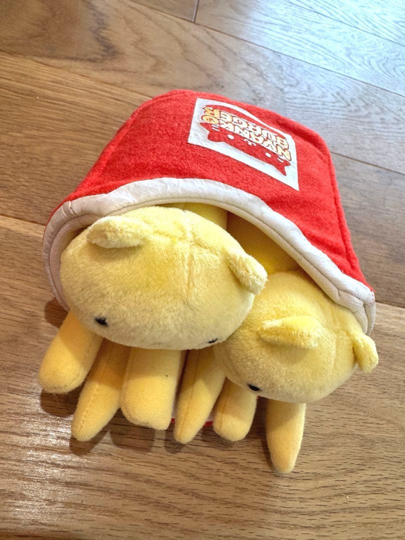 【初代！！かなり希少】にゃんにゃんにゃんこ ポテト にゃんこバーガー　ぬいぐるみ