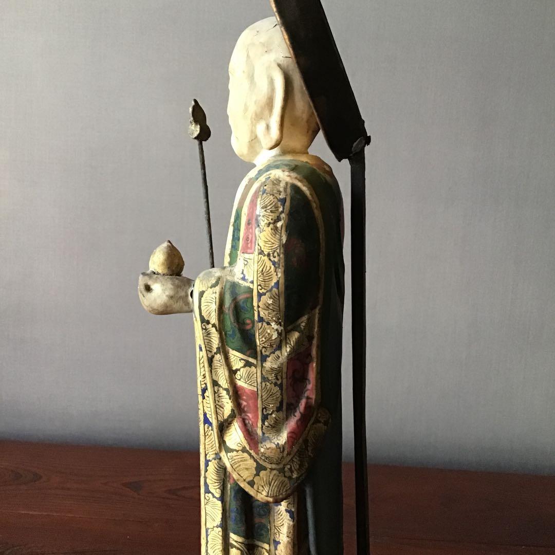 地蔵菩薩立像　　室町期　錫杖仏像　宝珠　仏像 63