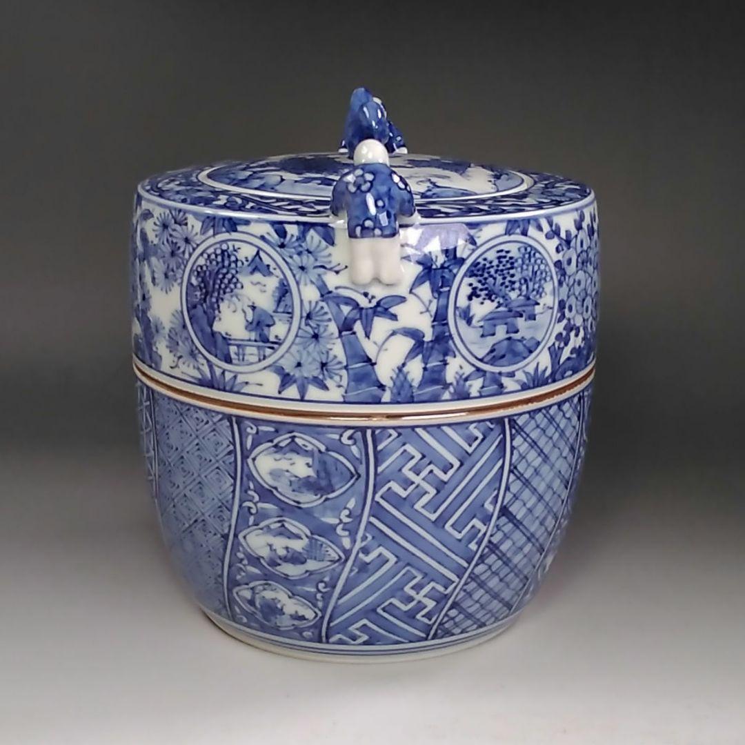 イ826 水指『平安　高野昭阿弥造』『祥瑞　二閑人水指　替蓋付　共箱』茶道具