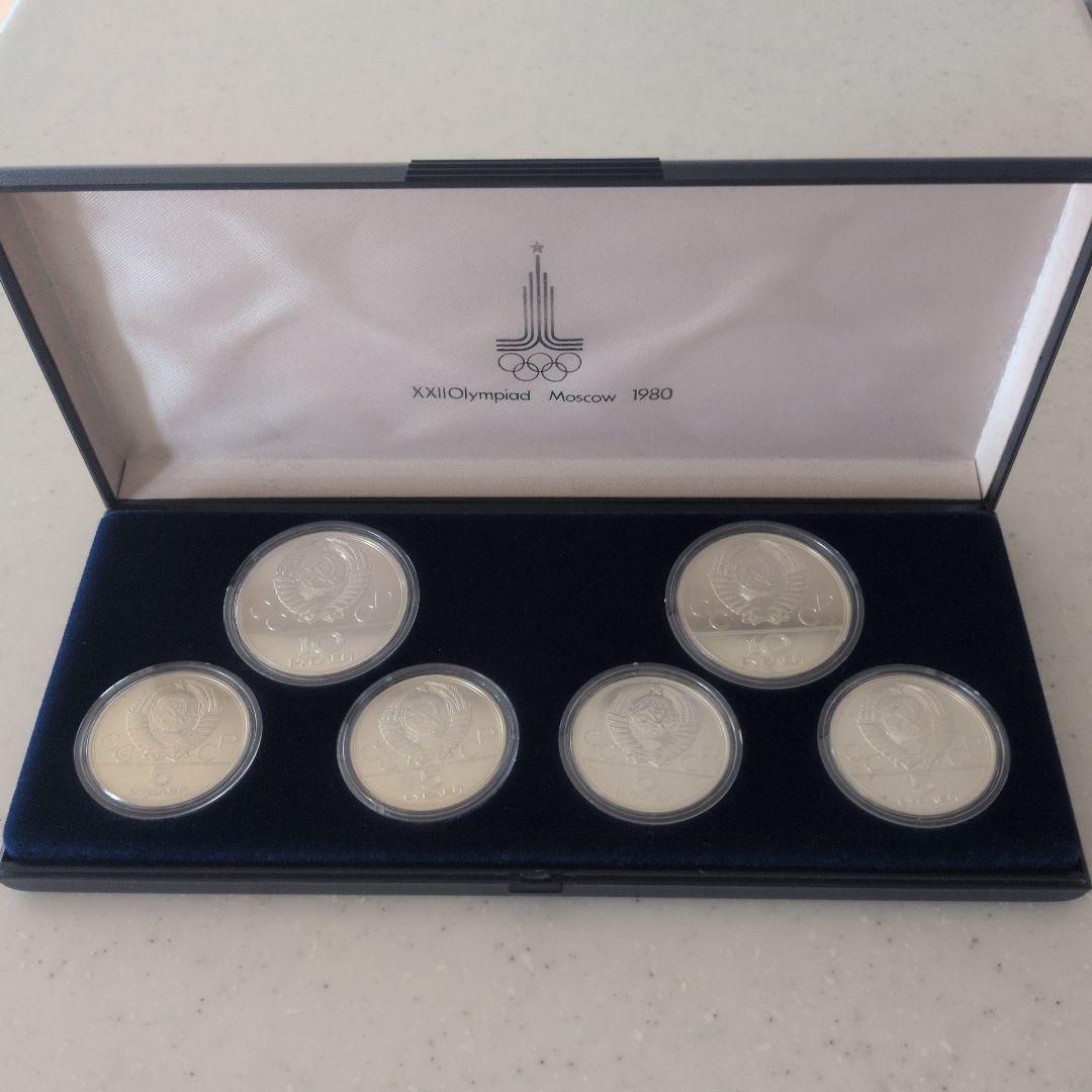 z*o様 モスクワオリンピック 1980年 プルーフ セット 6枚 記念銀貨