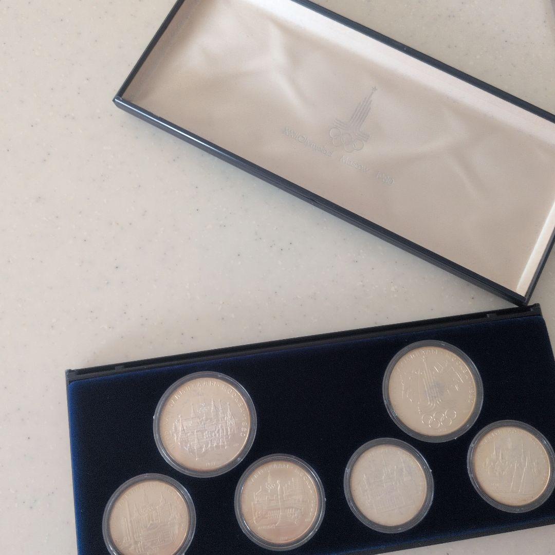 z*o様 モスクワオリンピック 1980年 プルーフ セット 6枚 記念銀貨