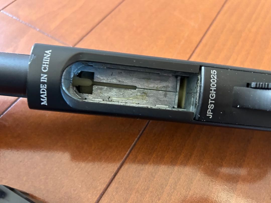 エアコッキングガン　木製グリップ