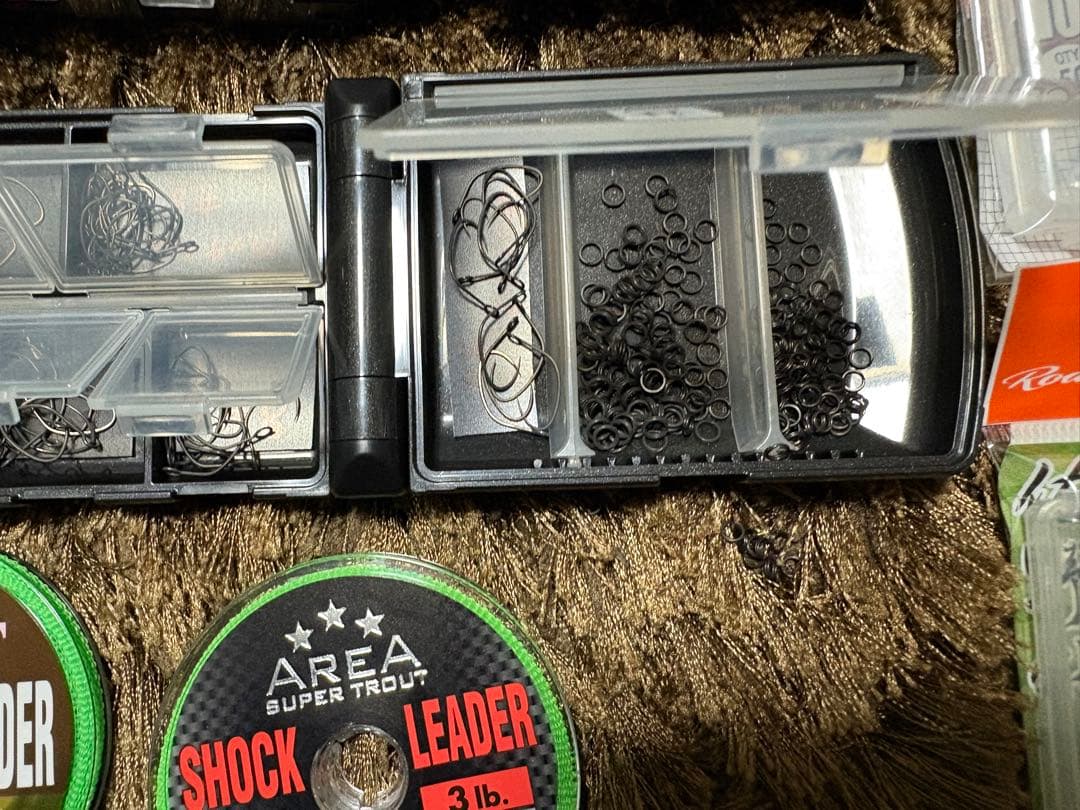 エリアトラウト フック&フックケース&ライン等 トラウトツールまとめ売り