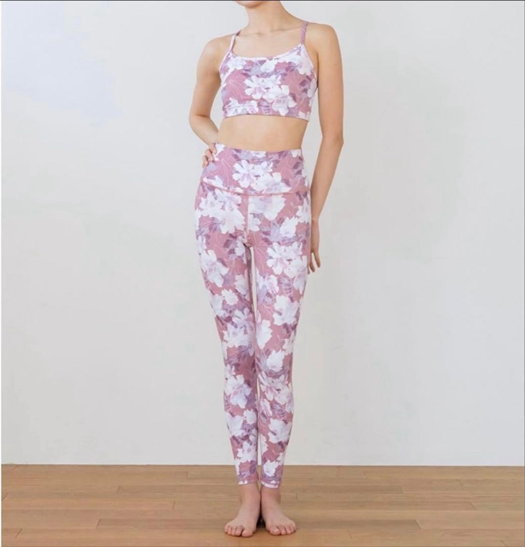 新品　SUKALA ブラトップ　レギンス　L モカピンク