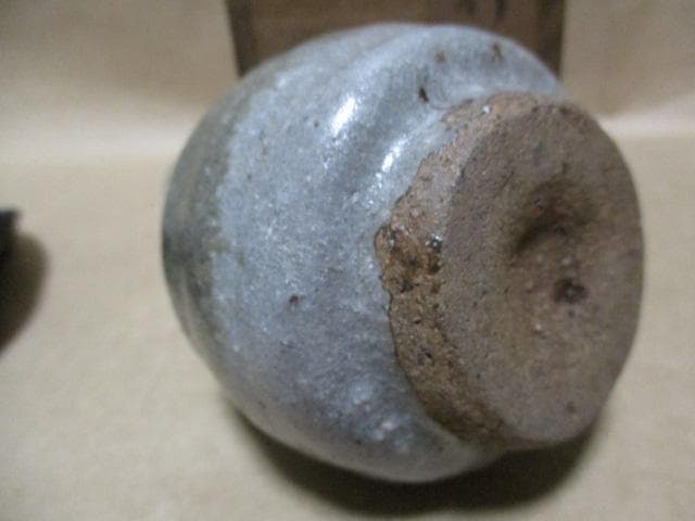 古唐津斑徳利　古箱、仕覆付き　N43-1