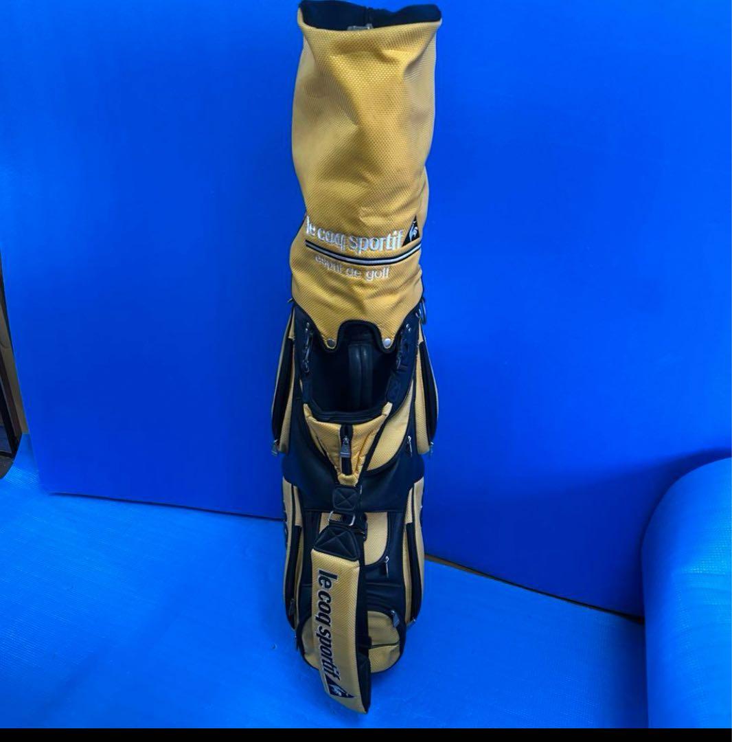 le Coq Sportif キャディバッグ イエロー/ブラック