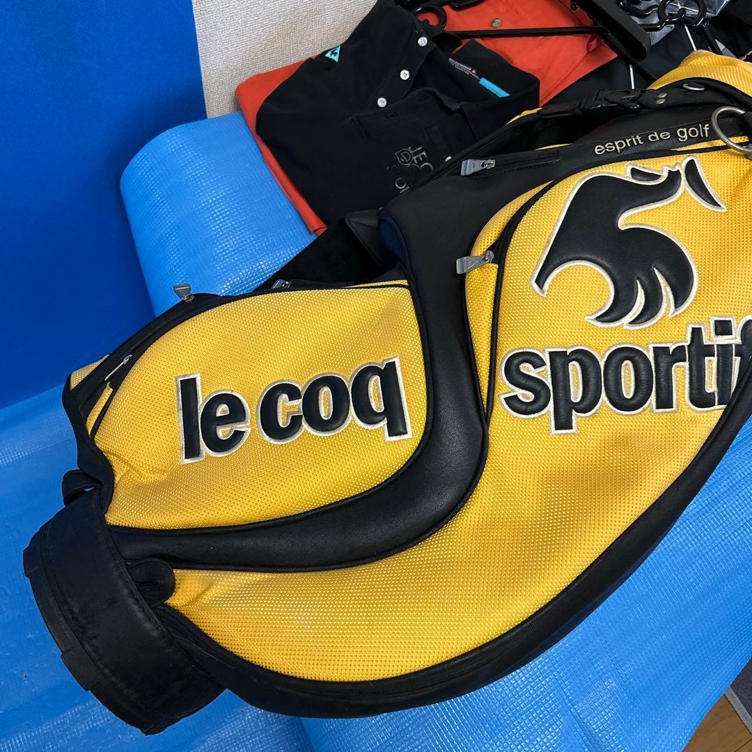 le Coq Sportif キャディバッグ イエロー/ブラック