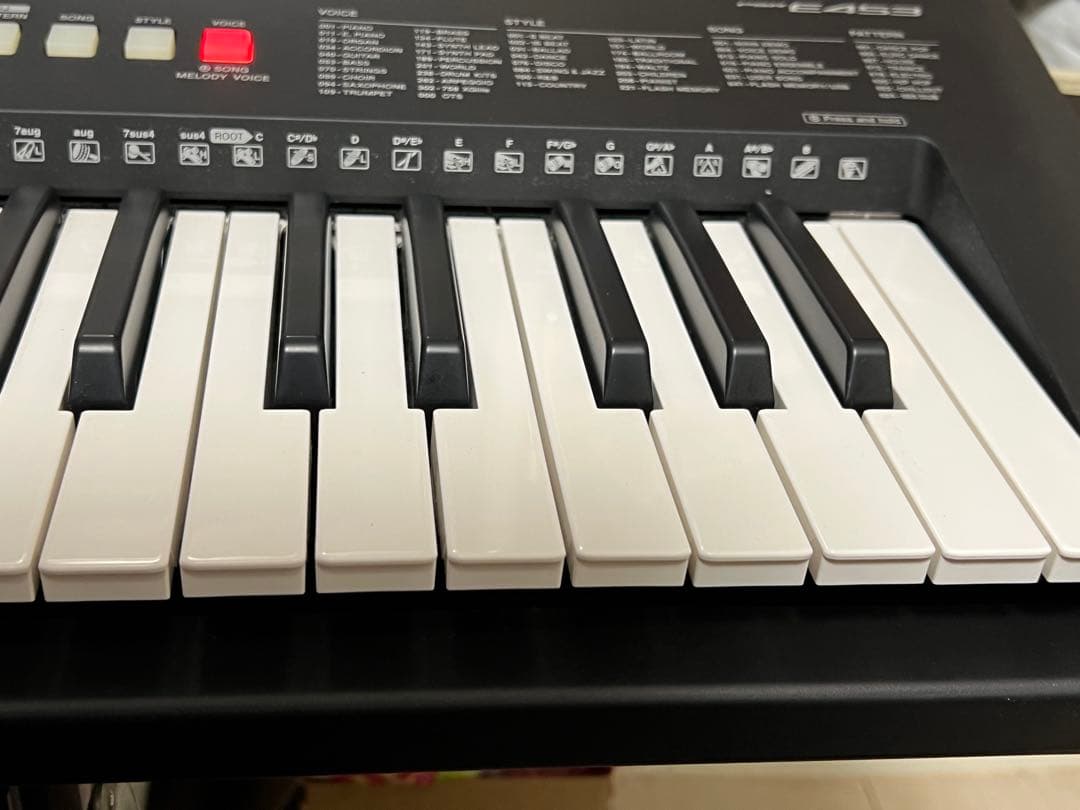 即発送 YAMAHA PSR-E453 61鍵　アダプター　スタンド カバー付き