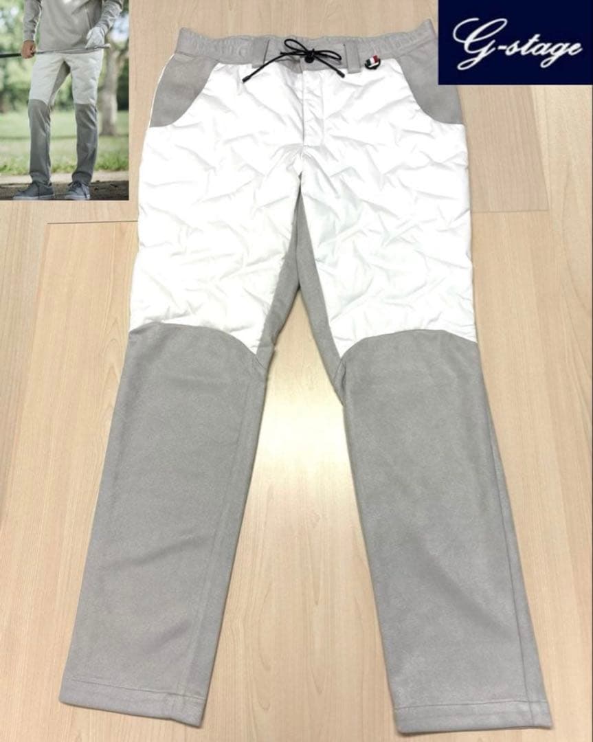 新品2.5万 高級 G-stageダウンハイブリッドパンツ ムータマリン50上品