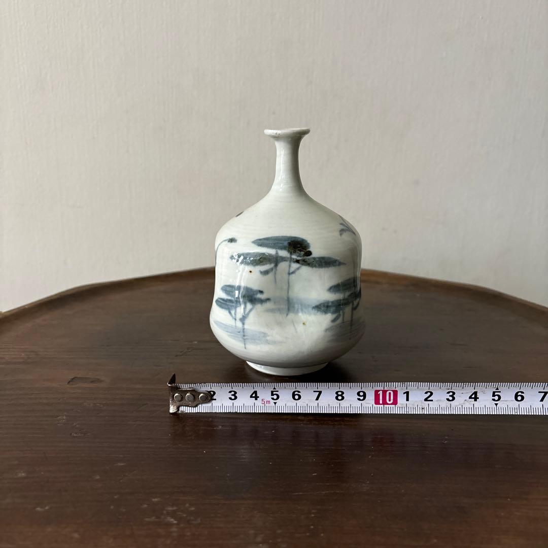 古伊万里　平戸　染付阿古陀徳利　三川内焼　花器　古道具　アンティーク　検:李朝