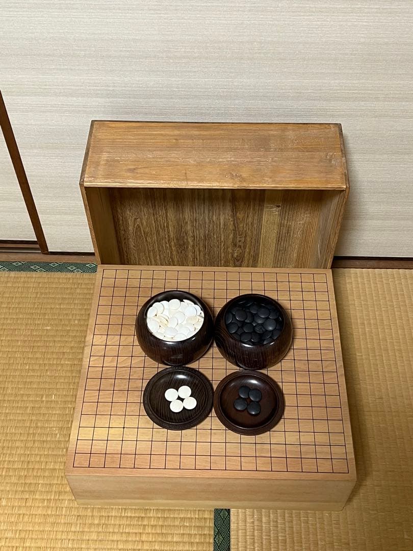 囲碁セット　木製・貝石製