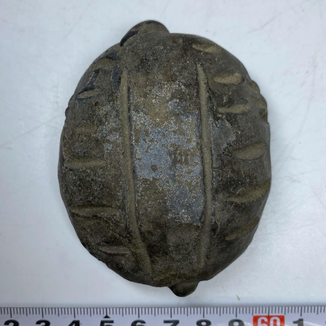 古備前 亀形香合 共箱 h4cm 東キ8-0121☆2F