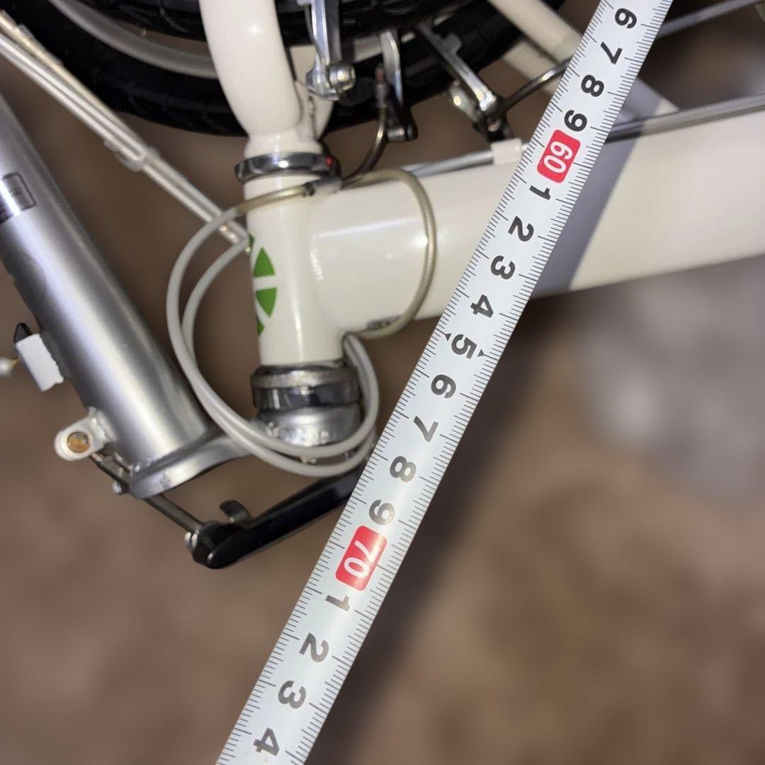 DAHONホワイト折りたたみ自転車20inch ブリヂストン空気入れ付き［美品］