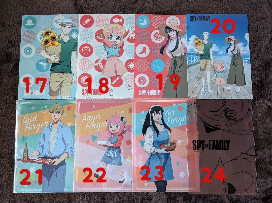 SPY×FAMILY スパイファミリー　クリアファイルセット 54枚　バラ売り可