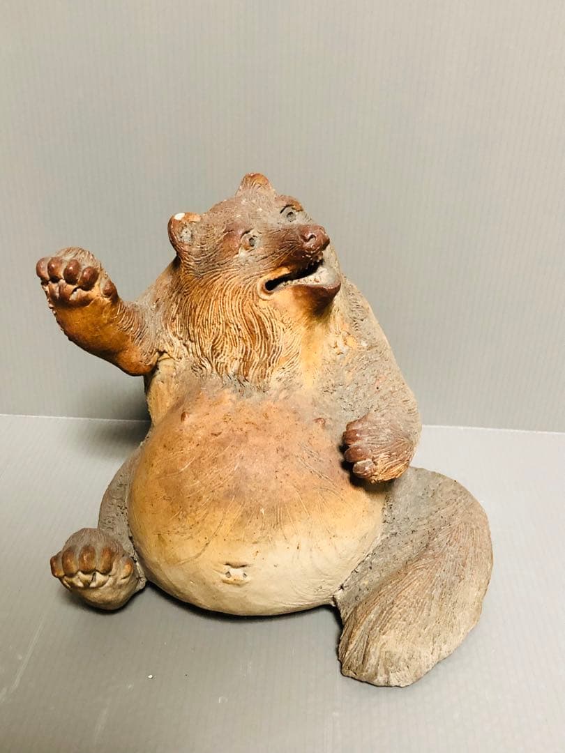 清水六兵衛　たぬき　狸　江戸　明治　大正　時代物　骨董品　置物　蔵出し