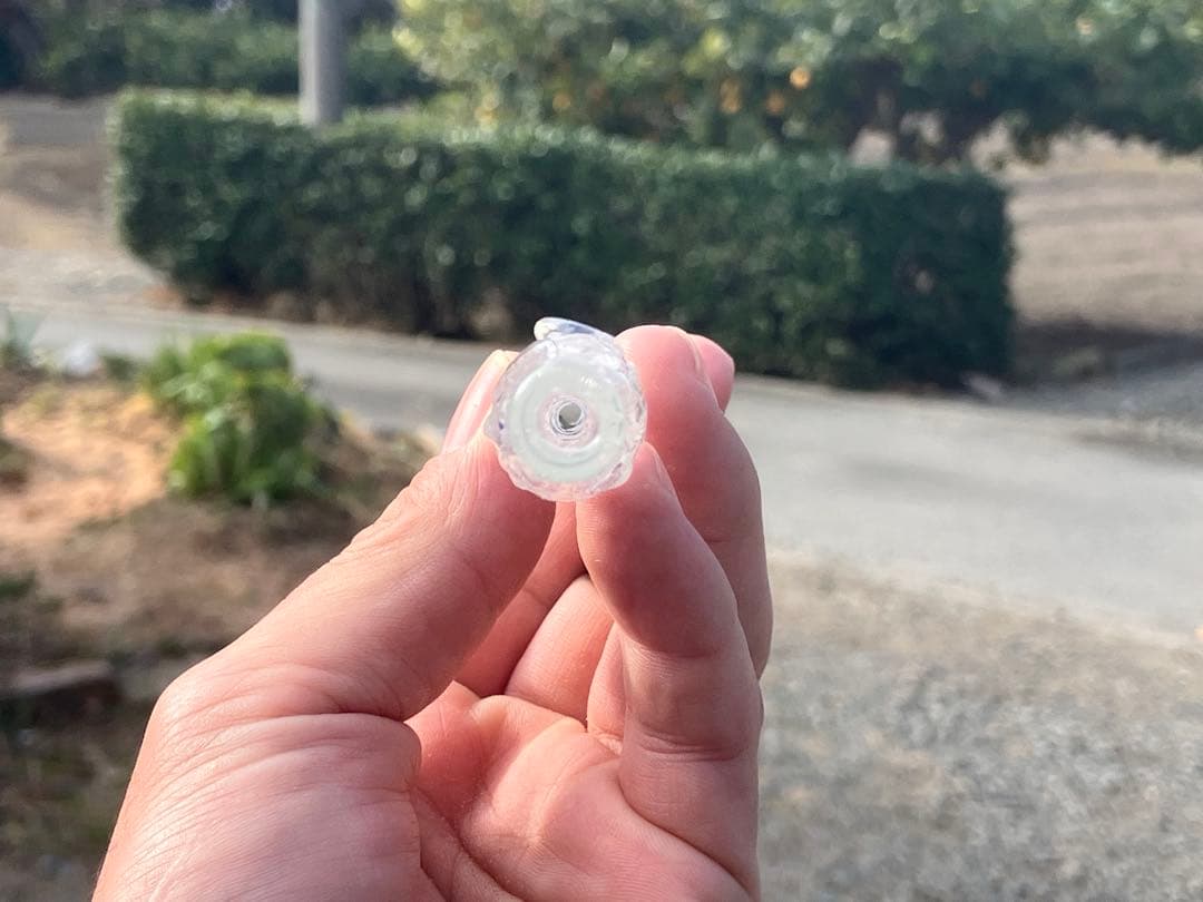 ギヤマン煙管 003- 氷晶（ひょうしょう）ガラスパイプ　約16cm