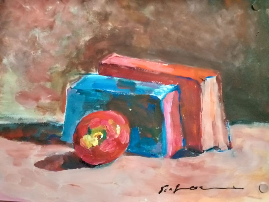 水彩静物絵『静物』