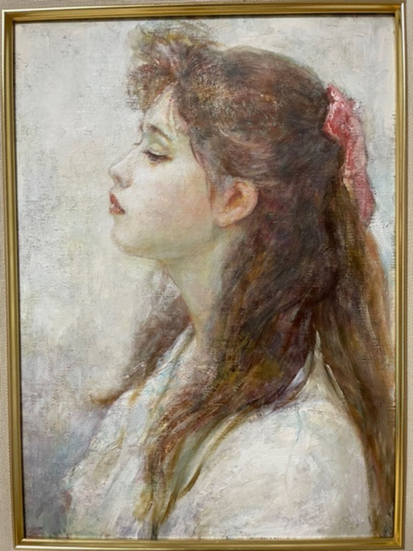 小川 巧『想春』油彩 カンヴァス F4 原画 真作保証 1点物