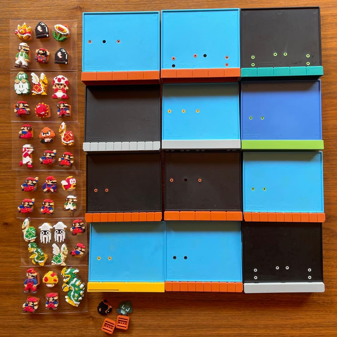 スーパーマリオブラザーズ　ステージフィギュア　12種　マグネットフィギュア