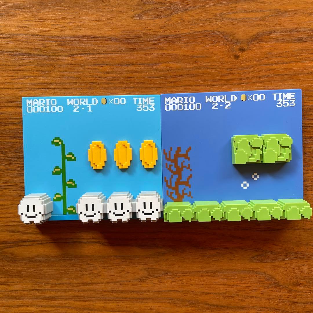 スーパーマリオブラザーズ　ステージフィギュア　12種　マグネットフィギュア