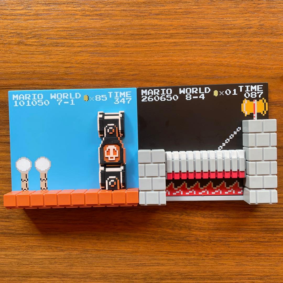 スーパーマリオブラザーズ　ステージフィギュア　12種　マグネットフィギュア