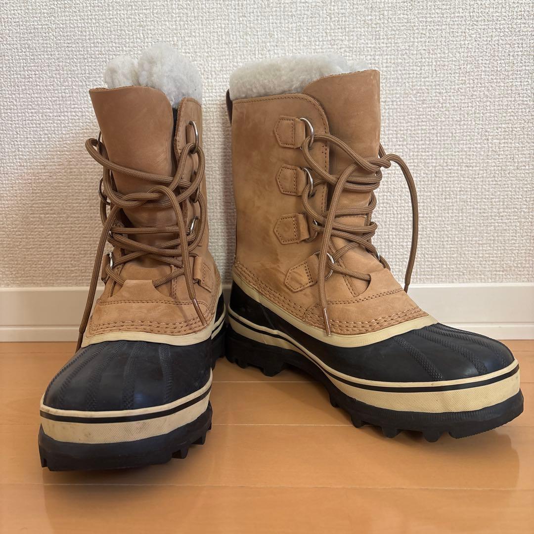 SOREL 防水ブーツ ベージュ/黒 ファー付き