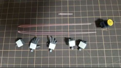 完成品 RG νガンダム 塗装 改修 改造 ダブルフィンファンネル拡張ユニット