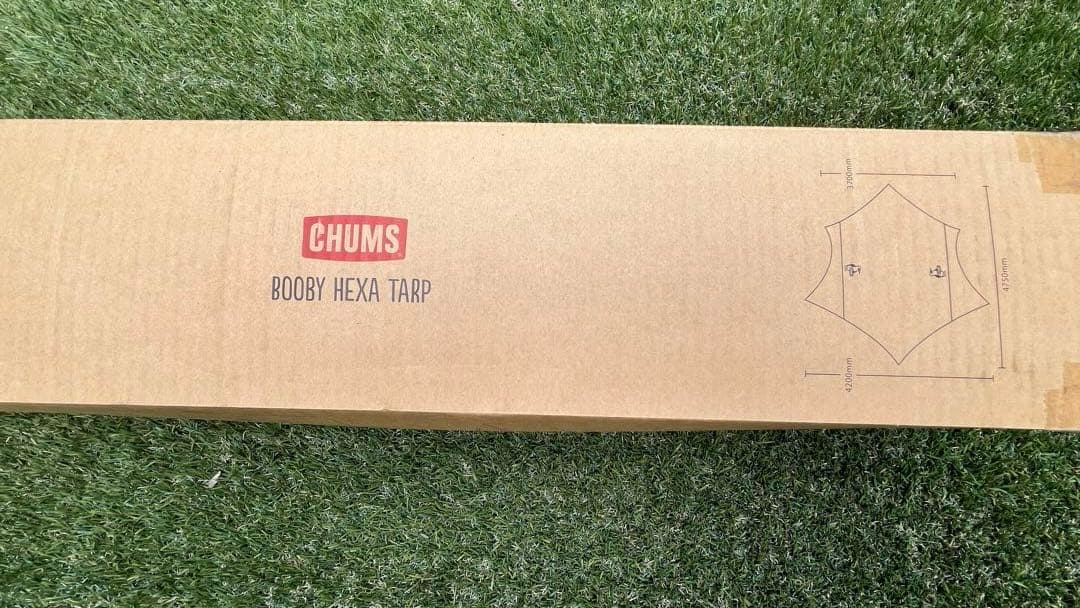 新品未使用未開封！　CHUMS BOOBY HEXATARP beige/red