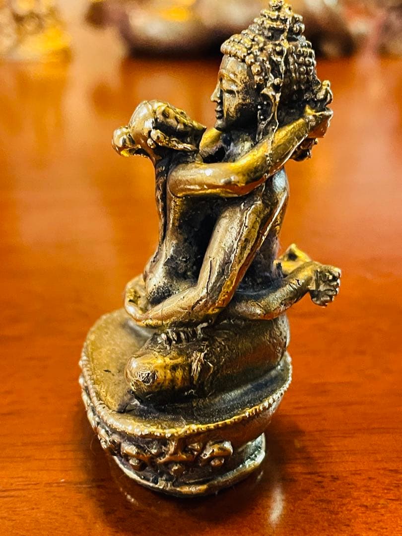 チベット密教 秘仏 シャクティ 歓喜仏　ヤブユム像　仏像 仏陀　釈迦　一点物