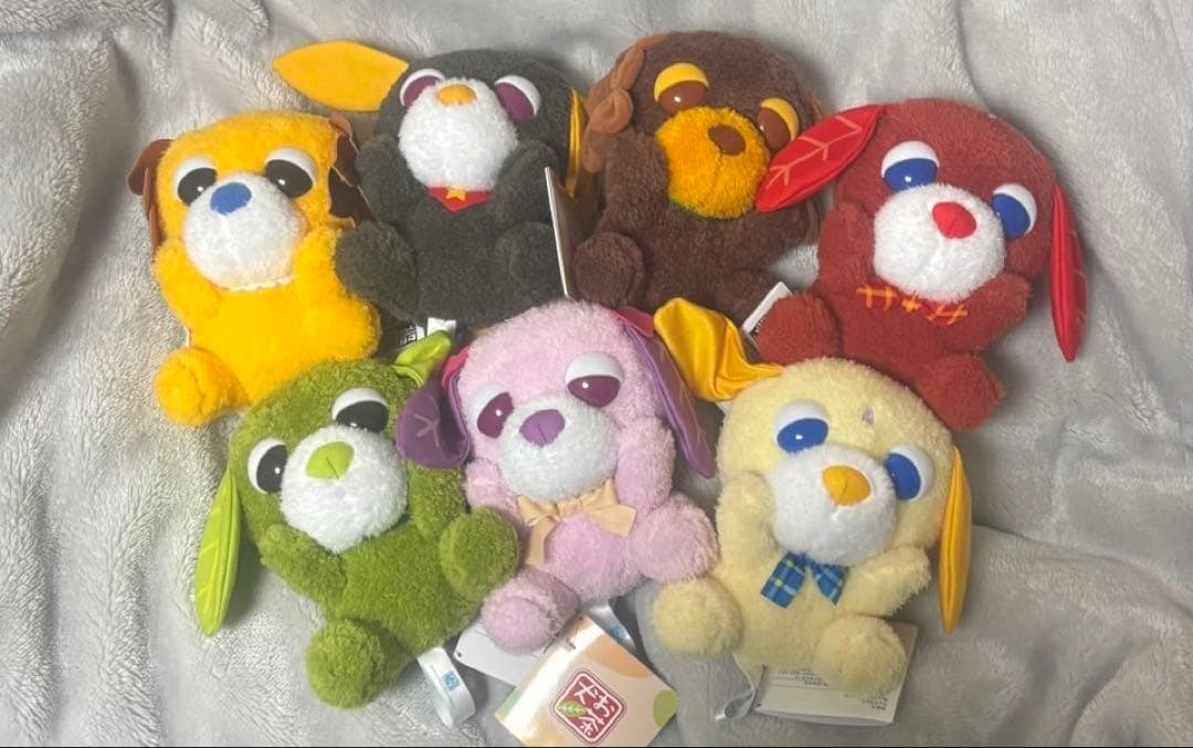 お茶犬 ひょこぴょこぬいぐるみ 全7種コンプリートセット