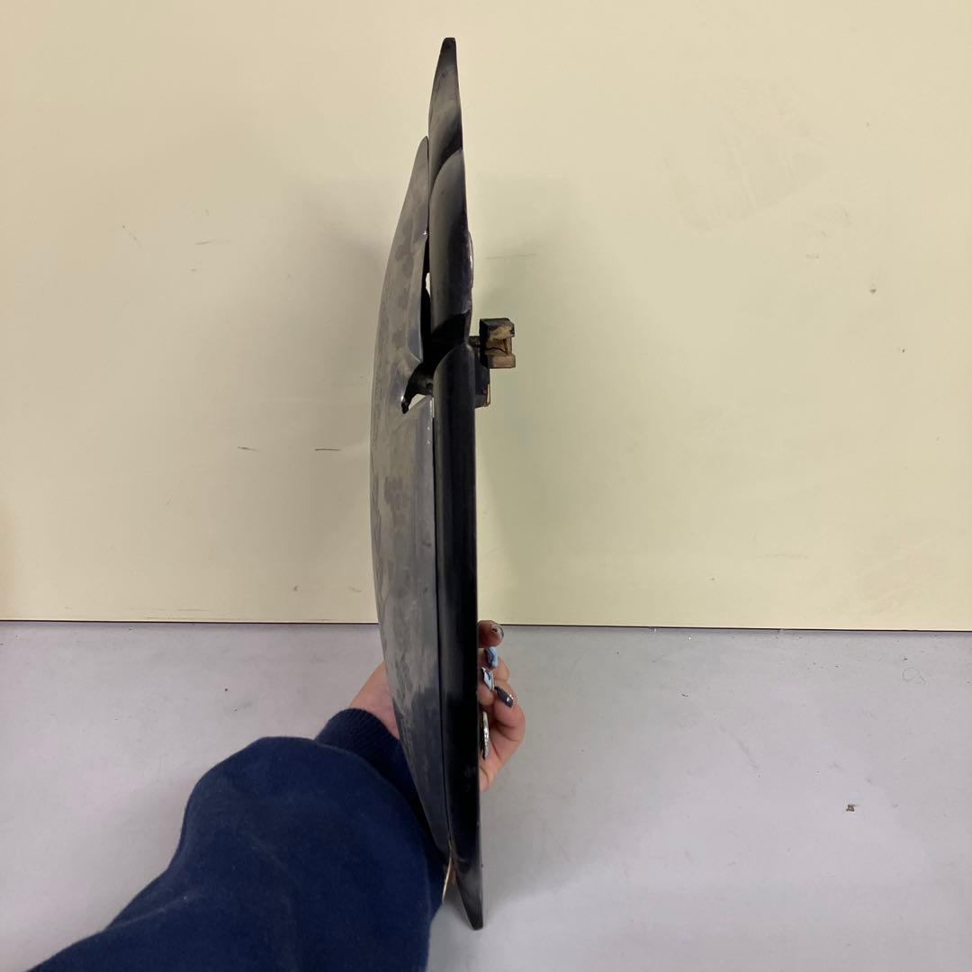 E-4 希少 優勝盾 共栄会賞 金属製 プレート 木台 記念品 盾 レトロ