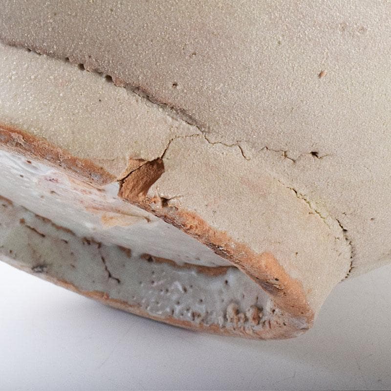 朝鮮美術　李朝　高麗白磁　染付　花文　壺　C　R8057C