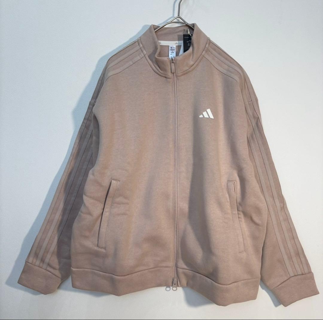 新品adidas ゴルフ　スウェット裏起毛セットアップ くすみピンク