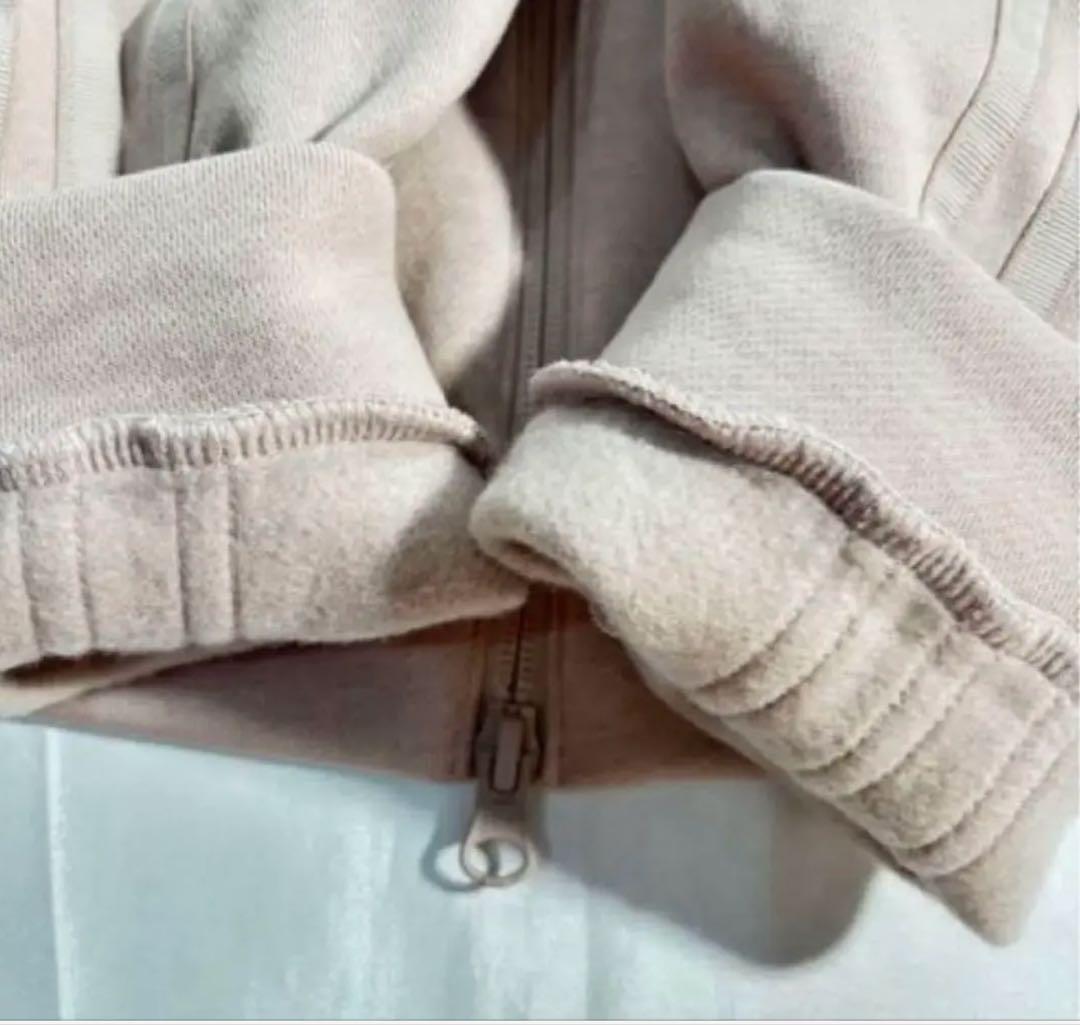 新品adidas ゴルフ　スウェット裏起毛セットアップ くすみピンク