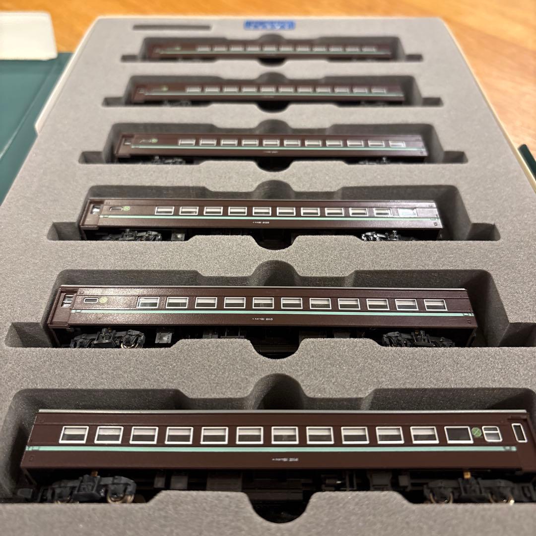 KATO 10-176スロ81系 和式客車ふれあい6両セット③愛称シール使用済み