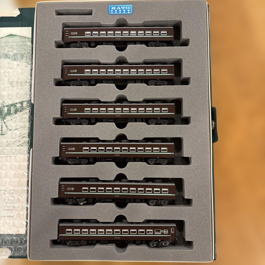 KATO 10-176スロ81系 和式客車ふれあい6両セット③愛称シール使用済み