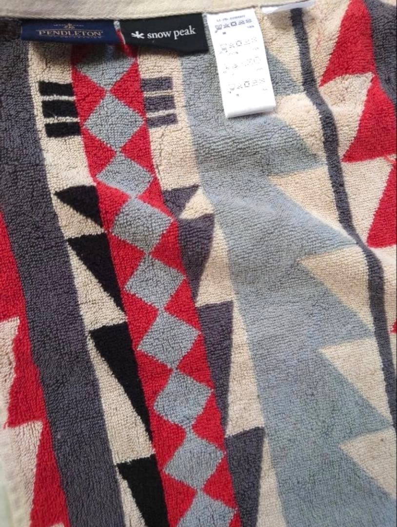 『大人気』タグ付きスノーピーク&ペンドルトン 大判ブランケット【ベージュ】セット