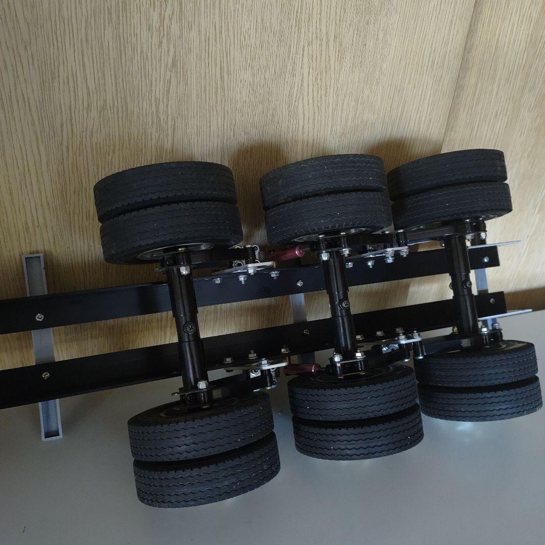 タミヤ1/14トレーラー荷台 3軸改造