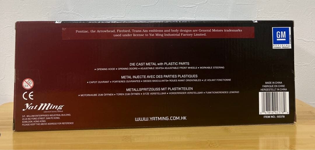 ポンティアックTrans Am 1/18
