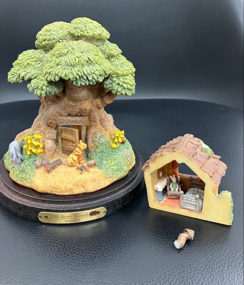 値下！くまのプーさん クラシックプー 100 Acre Wood 置き物 セット