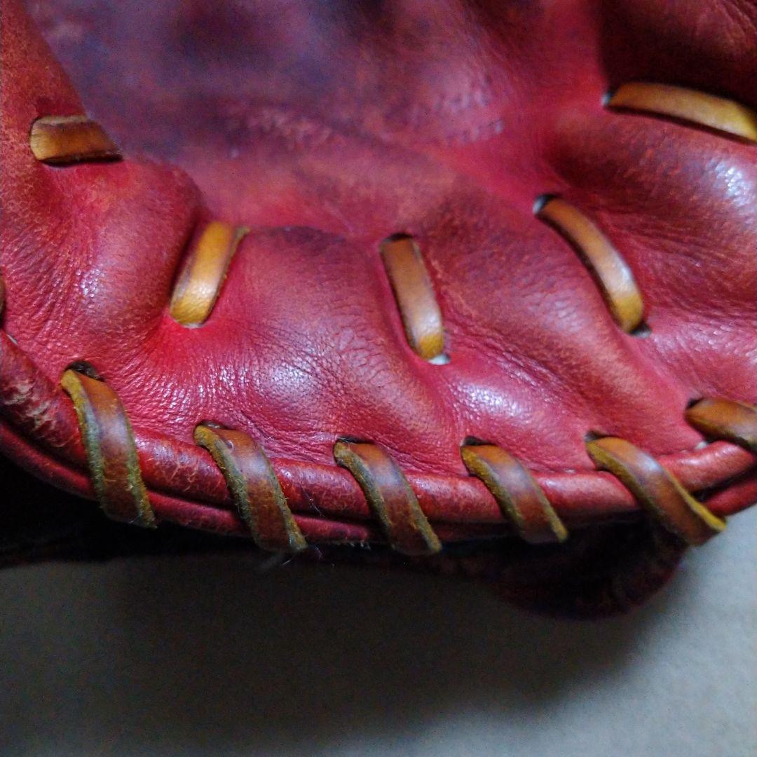 ZETT 赤 硬式グローブ 外野手用