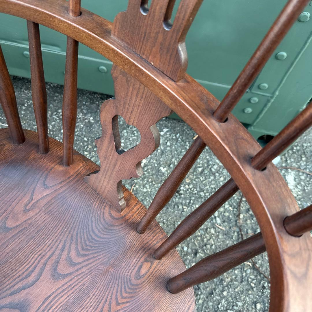 瞬間お値下げ‼️豪邸発掘品‼️木製スピンドルバックチェア アームチェアヴィンテージ