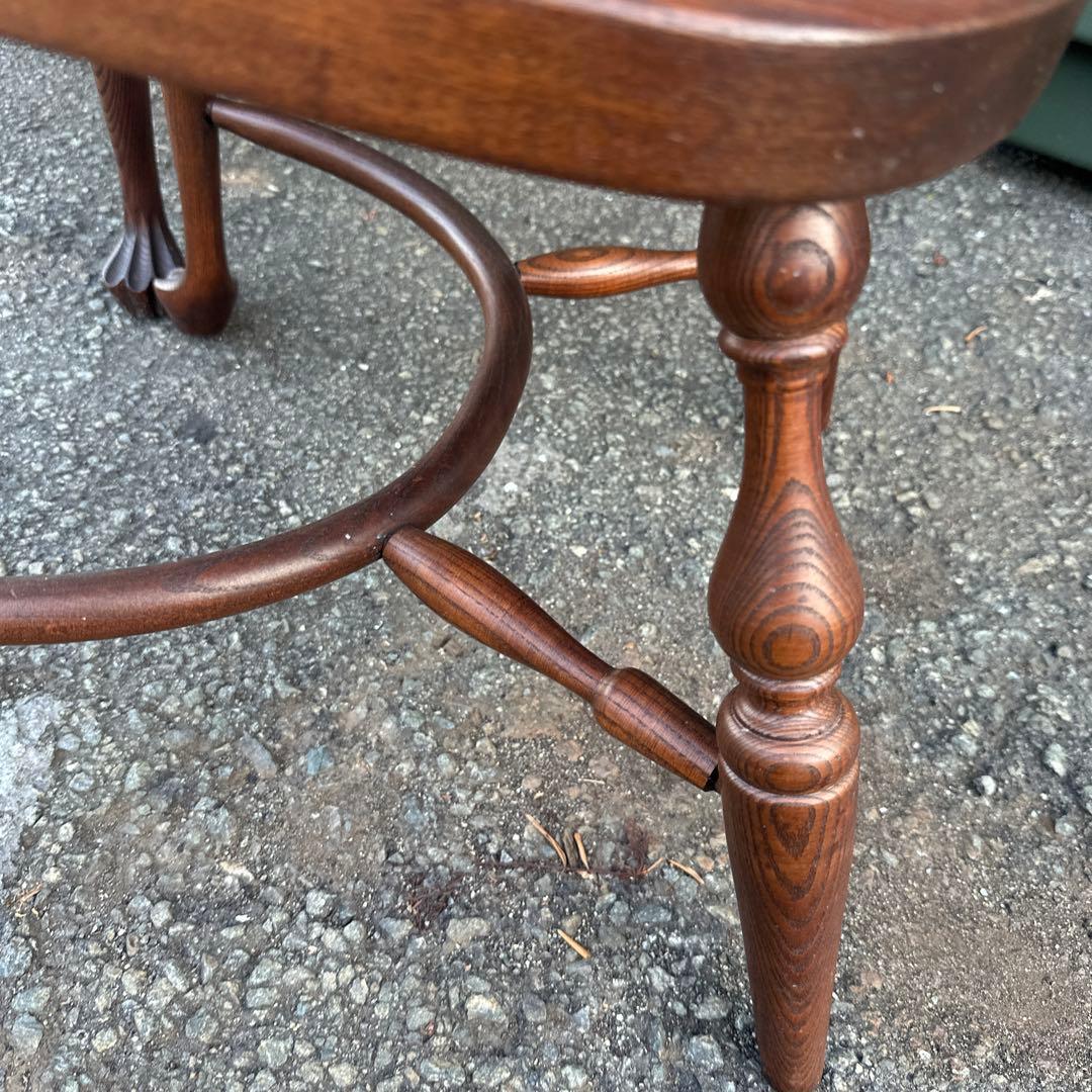 瞬間お値下げ‼️豪邸発掘品‼️木製スピンドルバックチェア アームチェアヴィンテージ